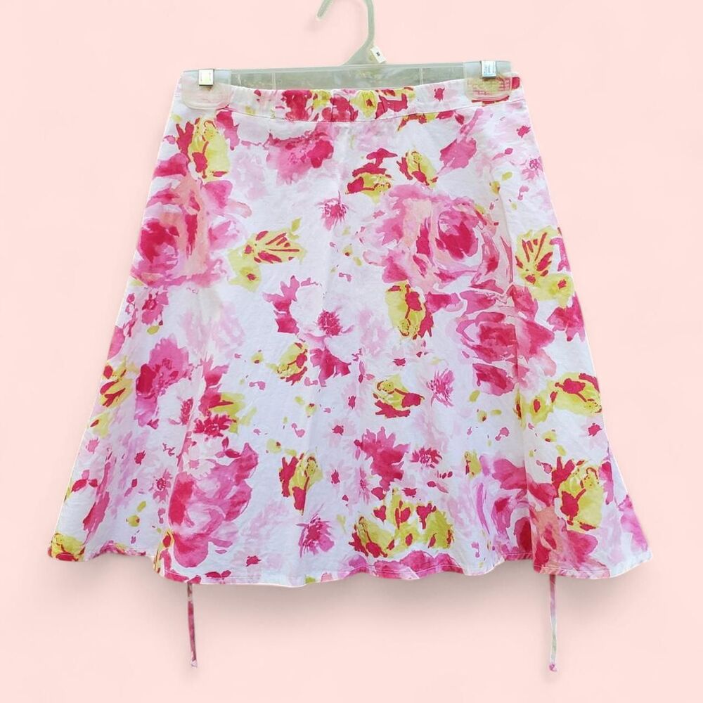 Pink Floral Mini Skirt- Coquette Skirt